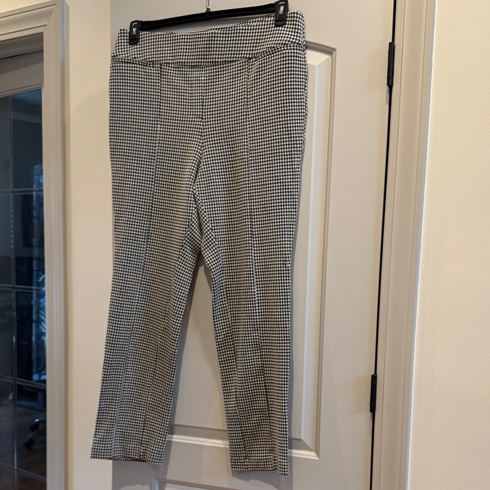 Lane Bryant Black and White Houndstooth Pants